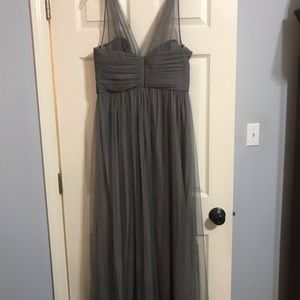 Size 14 Grey Evening Gown. Great for Prom. Best offer
